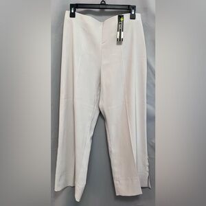 LIOR PARIS Elastic Waist Flat front Crop Pants made in‎ France Sz T2 NWT